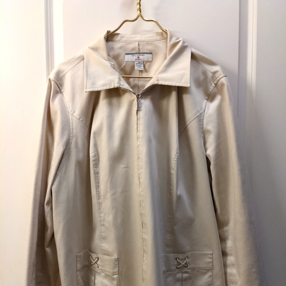 Tan/khaki Lightweight jacket size 20